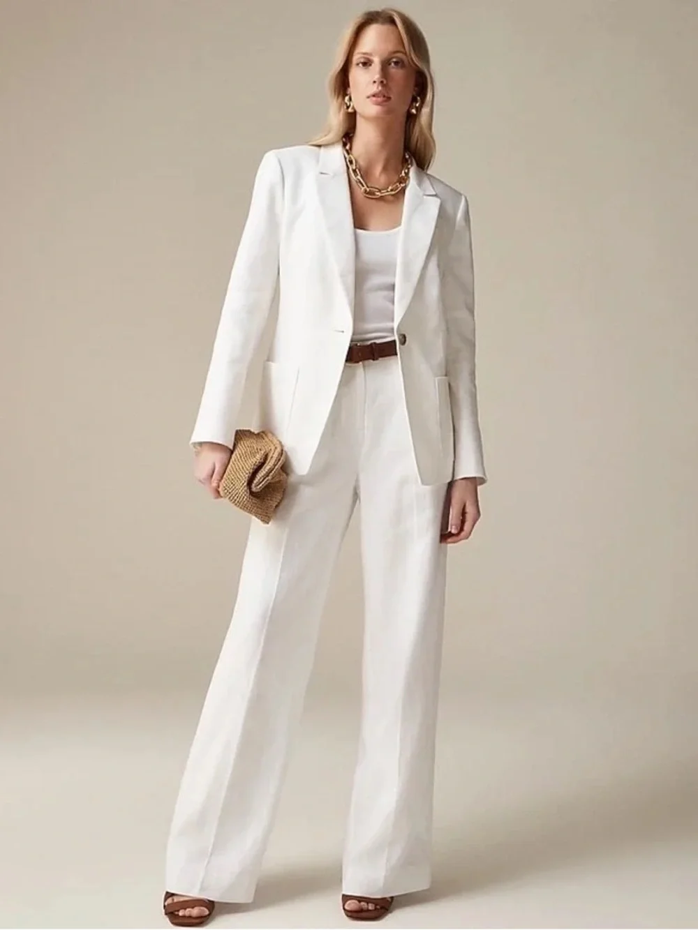 NWT J. Crew White Helena Blazer, Size 0